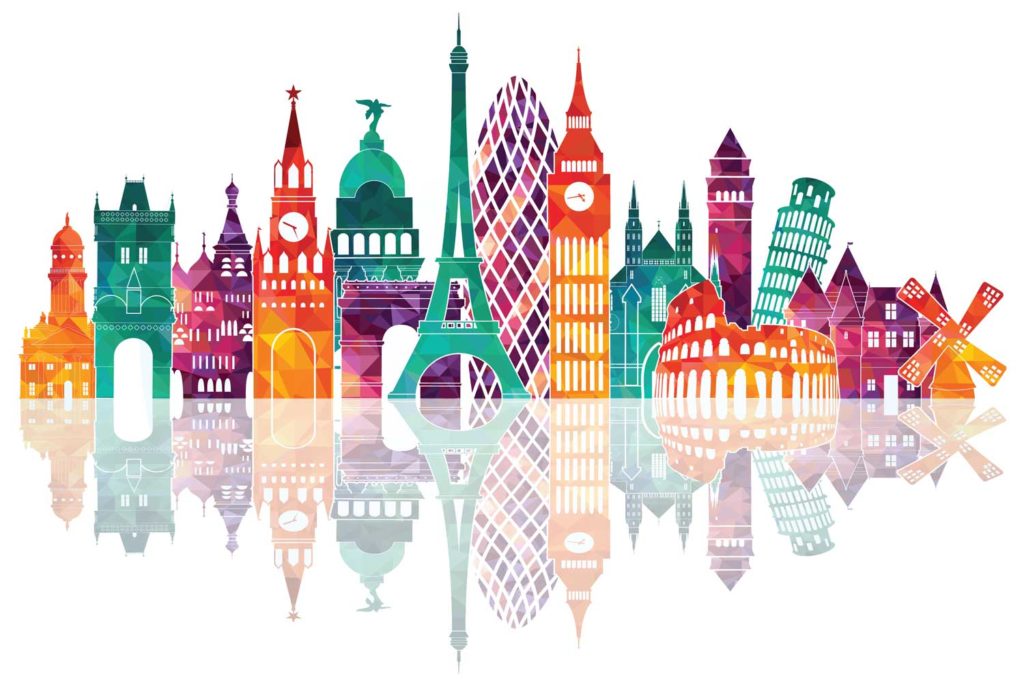 colourful capitals graphic